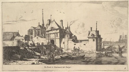 De toegangspoort van St. Bernard in Parijs