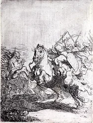 Een Cavaleriegevecht