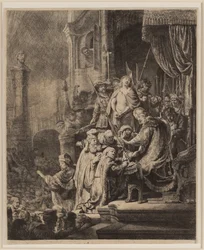 Christus voor Pilatus: grote plaat