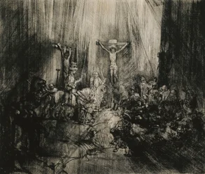 Christus Gekruisigd Tussen de Twee Dieven - "De Drie Kruisen", c.1653-1661