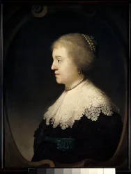 Portret van een vrouw (Saskia?)