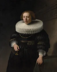 Portret van een vrouw, waarschijnlijk een lid van de familie Van Beresteyn