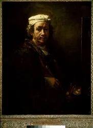 Zelfportret aan de ezel