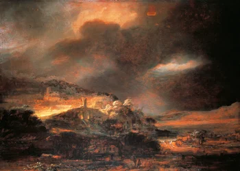 Stormachtig landschap, ca. 1637/38