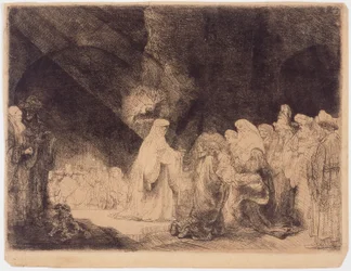 De presentatie in de tempel, ca.1639 (Ets en drogenaald)
