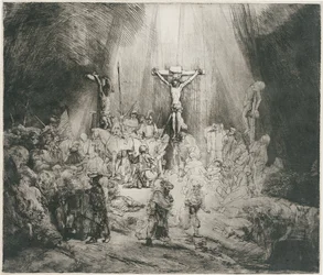 De drie kruisen, c.1653 (ets)