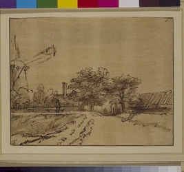 De molen op de wal van de Sint Anthonispoort, Amsterdam