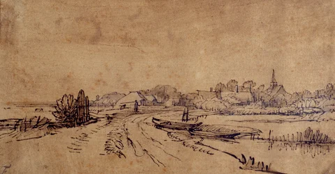 Gezicht op Sloten, ca. 1650