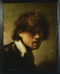 Jeugdig zelfportret (olieverf op paneel)