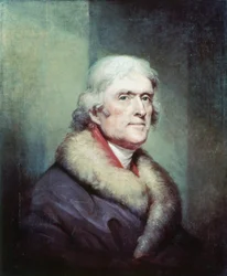 Portret van Thomas Jefferson (1743 - 1826) door Peale Rembrandt (1778 - 1860)
