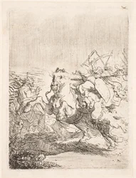 Een cavaleriegevecht