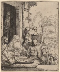 Abraham ontvangt de engelen