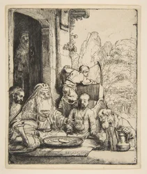 Abraham ontvangt de engelen, 1656