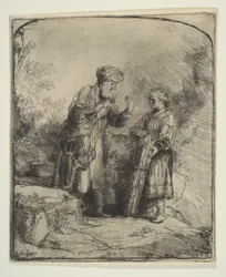 Abraham en Isaac, 1645