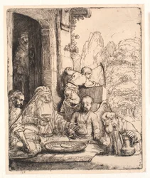 Abraham ontvangt de engelen