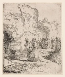 Christus naar het graf gedragen