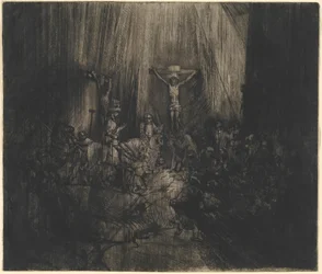 De gekruisigde Christus tussen de twee dieven (De drie kruisen)