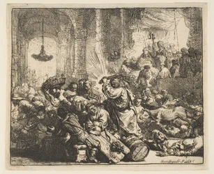 Christus Verdrijft de Geldwisselaars uit de Tempel