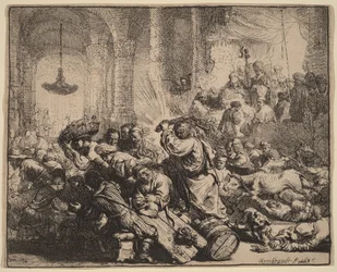Christus verdrijft de geldwisselaars uit de tempel