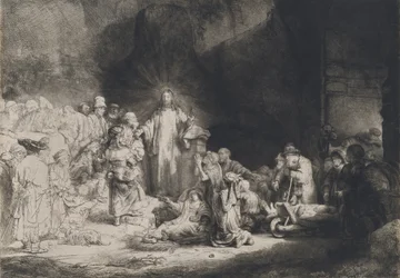 Christus predikend De honderd gulden prent, ca. 1643-1649