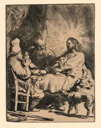 Christus in Emmaus: De Kleinere Plaat