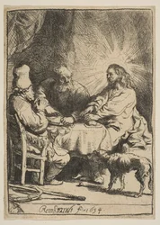Christus in Emmaus: De Kleinere Plaat, 1634