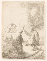 Christus in discussie met de schriftgeleerden: klein paneel