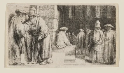 Joden in een synagoge