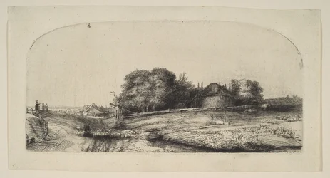 Landschap met een Hooischuur en een Kudde Schapen, 1652