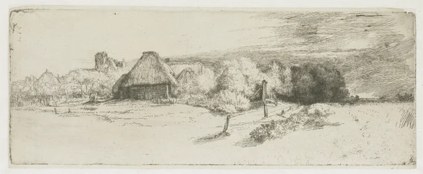 Landschap met een boerderijgebouw en het ‘huis met de toren’