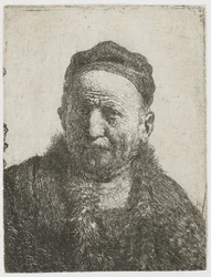 Man met een nauwsluitende muts: buste (de vader van de kunstenaar?)