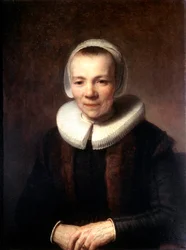 Portret van Baartje Martens-Doomer, ca. 1640