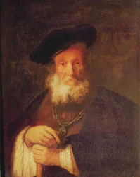 Portret van een oude man