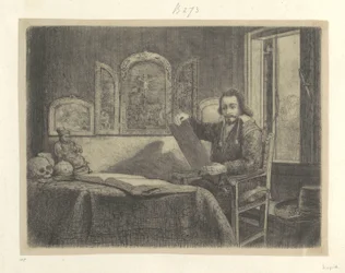 Portret van de apotheker Abraham Francen
