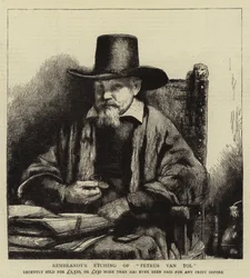 Rembrandts ets van Petrus van Tol