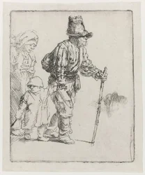 Rondtrekkende boerenfamilie