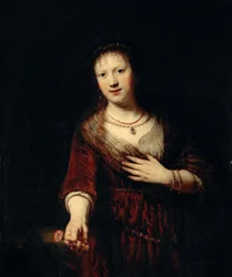 Saskia met de Rode Bloem, 1641
