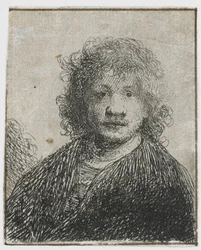 Zelfportret met een brede neus