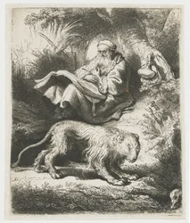 Sint Hiëronymus lezend