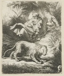 Sint Hiëronymus lezend