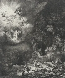 De Engel Verschijnt aan de Herders, 1634