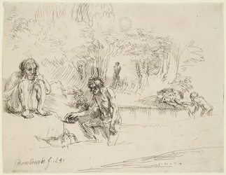 De baders (Bartsch 195; Hind 250 II)