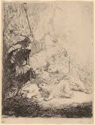 De Kleine Leeuwenjacht (met Twee Leeuwen)