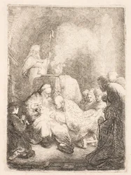 De besnijdenis: klein bordje