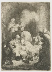 De besnijdenis: klein bordje