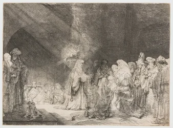 De presentatie in de tempel: langwerpige prent