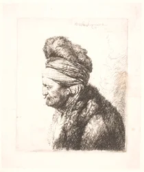 Het tweede oosterse hoofd (Rembrandts vader?)