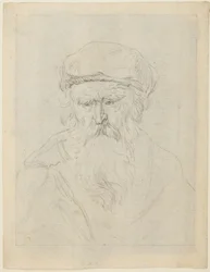 Humeurig oud man