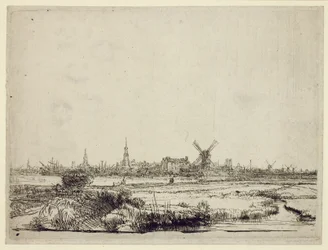 Zicht op Amsterdam, ca. 1640
