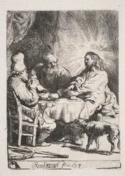 Het avondmaal in Emmaüs (kleine plaat)